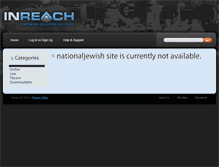 Tablet Screenshot of nationaljewish.inreachce.com